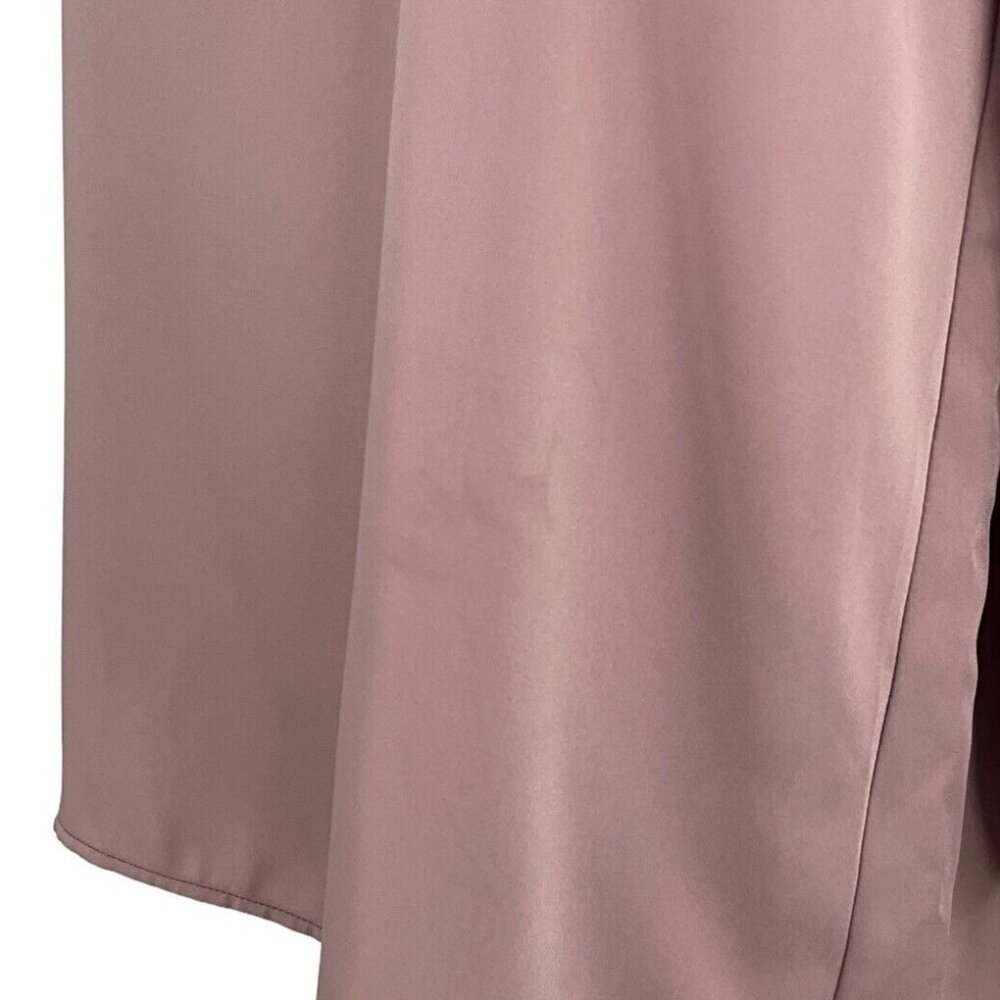 Veiled Collection Size S Tunic Top Dusty Pink Long Sleeve Basic 100% Polyester - Picture 6 of 12